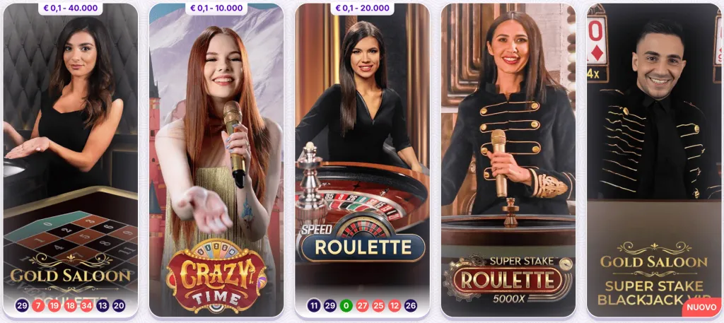 Casino Live con croupier dal vivo RoboCat Casino